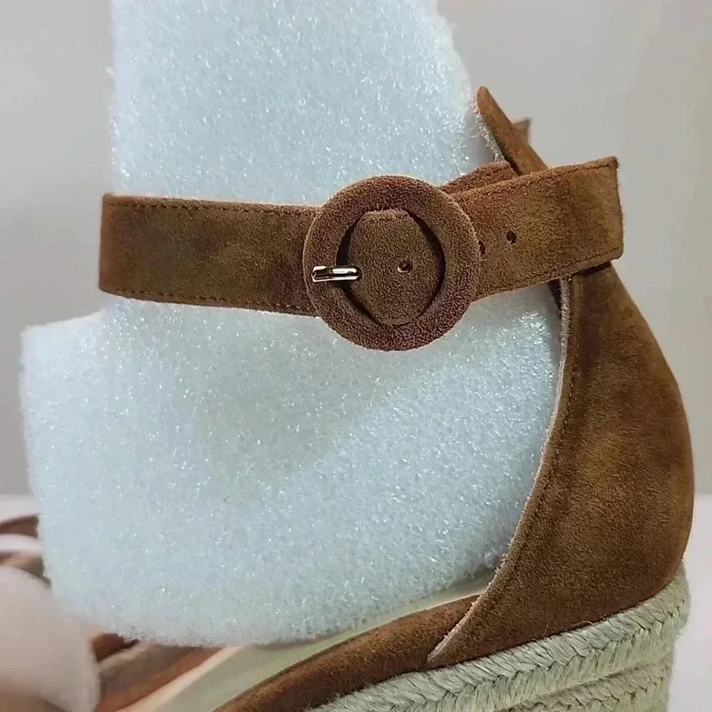 L'Agence Elysee Suede Espandrile 39.5